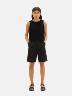 TOM TAILOR Denim Shorts Regular Pantalon à Pince Femme Noir -Soldes TOM TAILOR Denim 2023 6ce31f33193464f0908ef8ba681a1f46 scaled