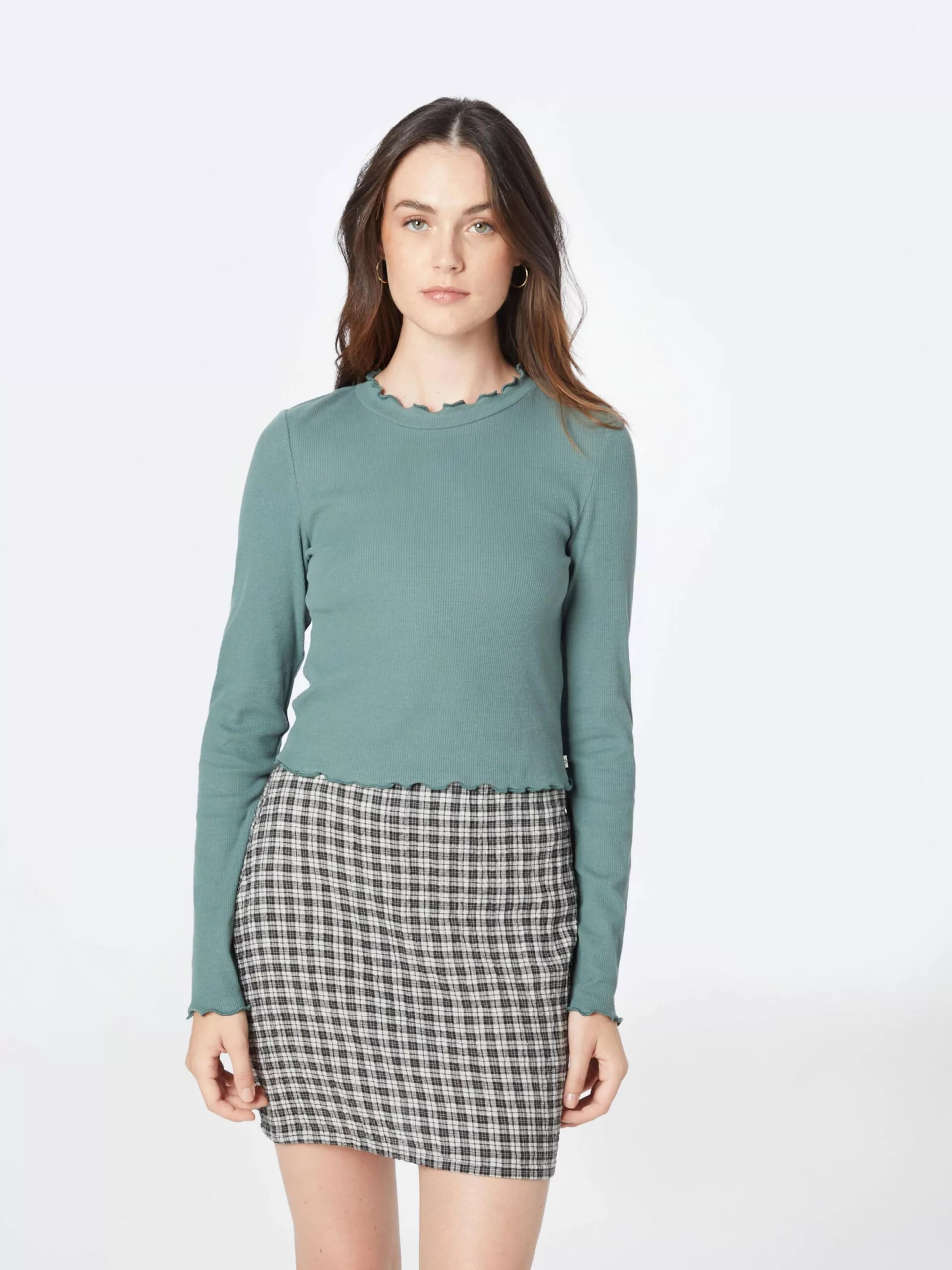 TOM TAILOR Denim T-shirts à Manches Longues T-shirt Femme Menthe 2 TOM TAILOR Denim T-shirts à Manches Longues T-shirt Femme Menthe – Image 2