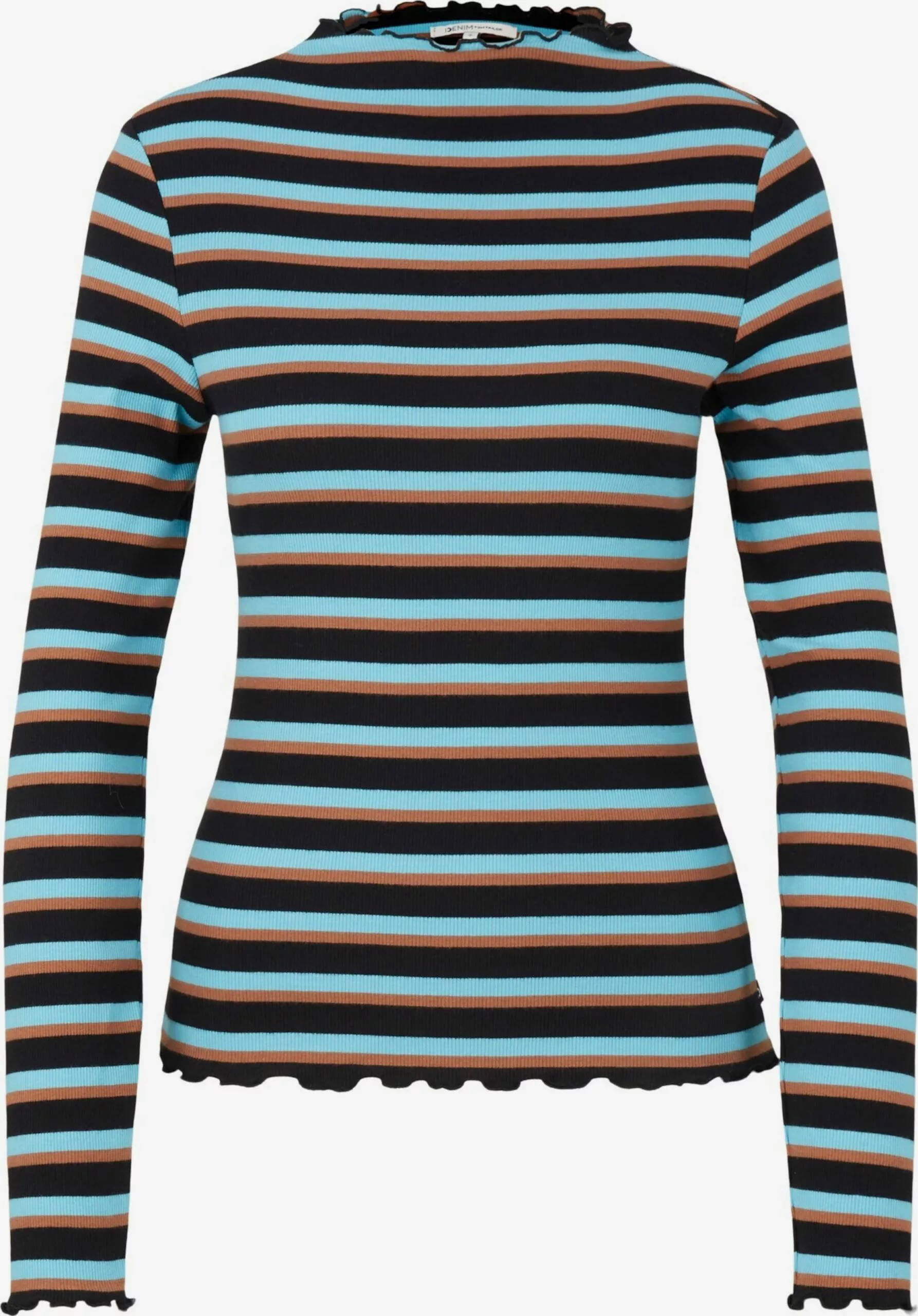 TOM TAILOR Denim T-shirts à Manches Longues T-shirt Femme Mélange De Couleurs 1 TOM TAILOR Denim T-shirts à Manches Longues T-shirt Femme Mélange De Couleurs