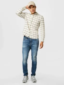 TOM TAILOR Denim Chemises à Carreaux Coupe Slim Chemise Homme Crème -Soldes TOM TAILOR Denim 2023 70a8ac7d809ef39a9f45c6630ca5f4be scaled
