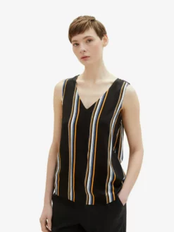 TOM TAILOR Denim Blouses Chemisier Femme Noir -Soldes TOM TAILOR Denim 2023 778ed1faee3dd567e56599ae378a8d20 scaled