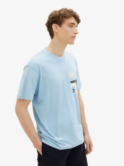 TOM TAILOR Denim T-shirts T-Shirt Homme Bleu Marine / Bleu Ciel -Soldes TOM TAILOR Denim 2023 77d3ee5ef6fa8c59fb211a758c195dcc scaled