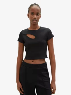 TOM TAILOR Denim T-shirts T-shirt Femme Noir -Soldes TOM TAILOR Denim 2023 7c3d2c5502fcd73687749a3a0caaf056 scaled