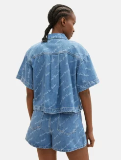 TOM TAILOR Denim Chemises En Jean Chemisier Femme Bleu -Soldes TOM TAILOR Denim 2023 81b1d039f1b7fa8928348d06a40596ca scaled