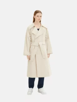 TOM TAILOR Denim Trenchs Manteau Mi-saison Femme Crème -Soldes TOM TAILOR Denim 2023 81fd5d4db2218f459a24685e5e6adfdd scaled