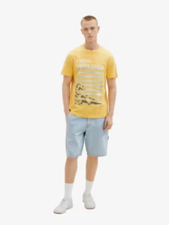 TOM TAILOR Denim T-shirts T-Shirt Homme Jaune -Soldes TOM TAILOR Denim 2023 8427bf576bff87bb10bdcdb538ce216e scaled
