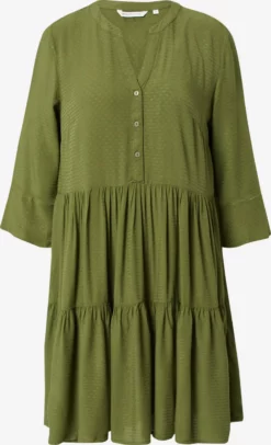 TOM TAILOR Denim Robes Fluides Robe-chemise Femme Olive