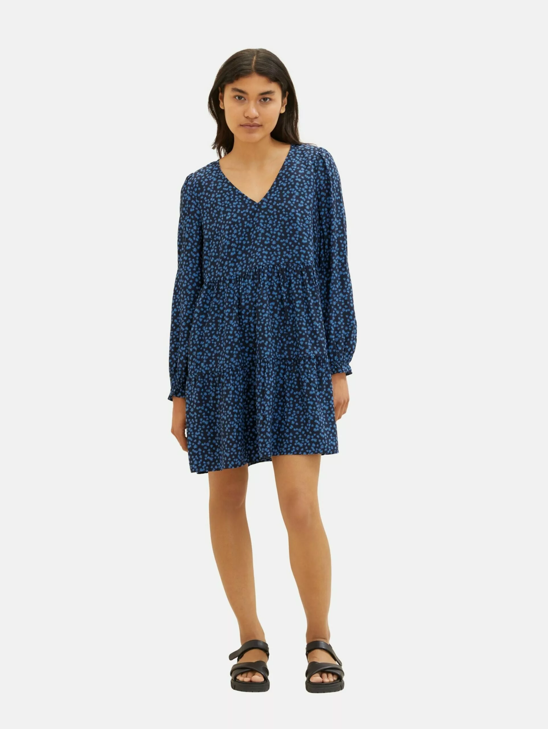 TOM TAILOR Denim Mini-robes Robe Femme Bleu / Bleu Marine 2 TOM TAILOR Denim Mini-robes Robe Femme Bleu / Bleu Marine – Image 2