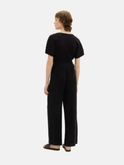 TOM TAILOR Denim Pantalons En Toile Wide Leg Pantalon Femme Noir -Soldes TOM TAILOR Denim 2023 9151a66647050de156e6bbdd5f74bb38 scaled