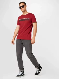 TOM TAILOR Denim T-shirts T-Shirt Homme Bleu Marine / Kaki / Rouge -Soldes TOM TAILOR Denim 2023 92a1b3bd2b93790baa712d9142a9c00c scaled