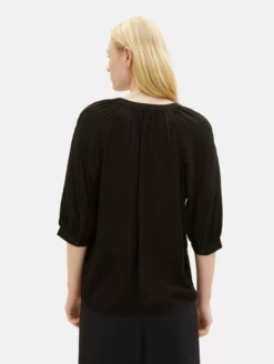 TOM TAILOR Denim Blouses à Manches Courtes Chemisier Femme Noir -Soldes TOM TAILOR Denim 2023 92fa84cc5df74a0f12197741e324390b scaled
