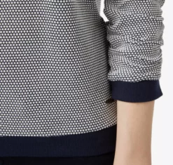 TOM TAILOR Denim Sweats Sweat-shirt Femme Bleu Marine / Blanc -Soldes TOM TAILOR Denim 2023 96ad87c7d64795edcb80e4159c481335