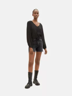TOM TAILOR Denim Shorts En Jean Regular Jean Femme Noir -Soldes TOM TAILOR Denim 2023 9885c74d63d07d77cf37525321833684 scaled