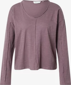 TOM TAILOR Denim T-shirts à Manches Longues T-shirt Femme Violet Chiné