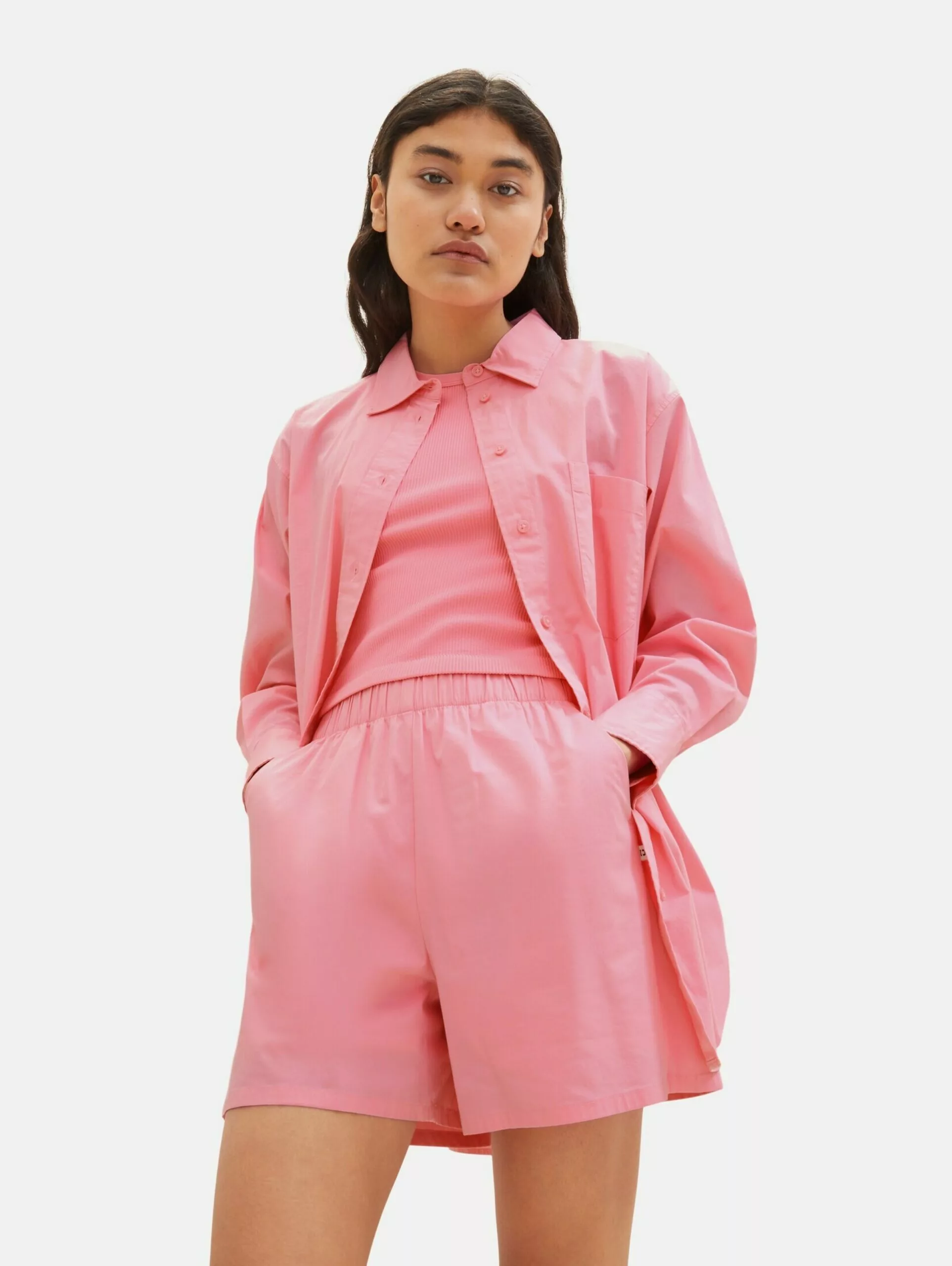 TOM TAILOR Denim Chemisiers Chemisier Femme Rose Clair 3 TOM TAILOR Denim Chemisiers Chemisier Femme Rose Clair – Image 3