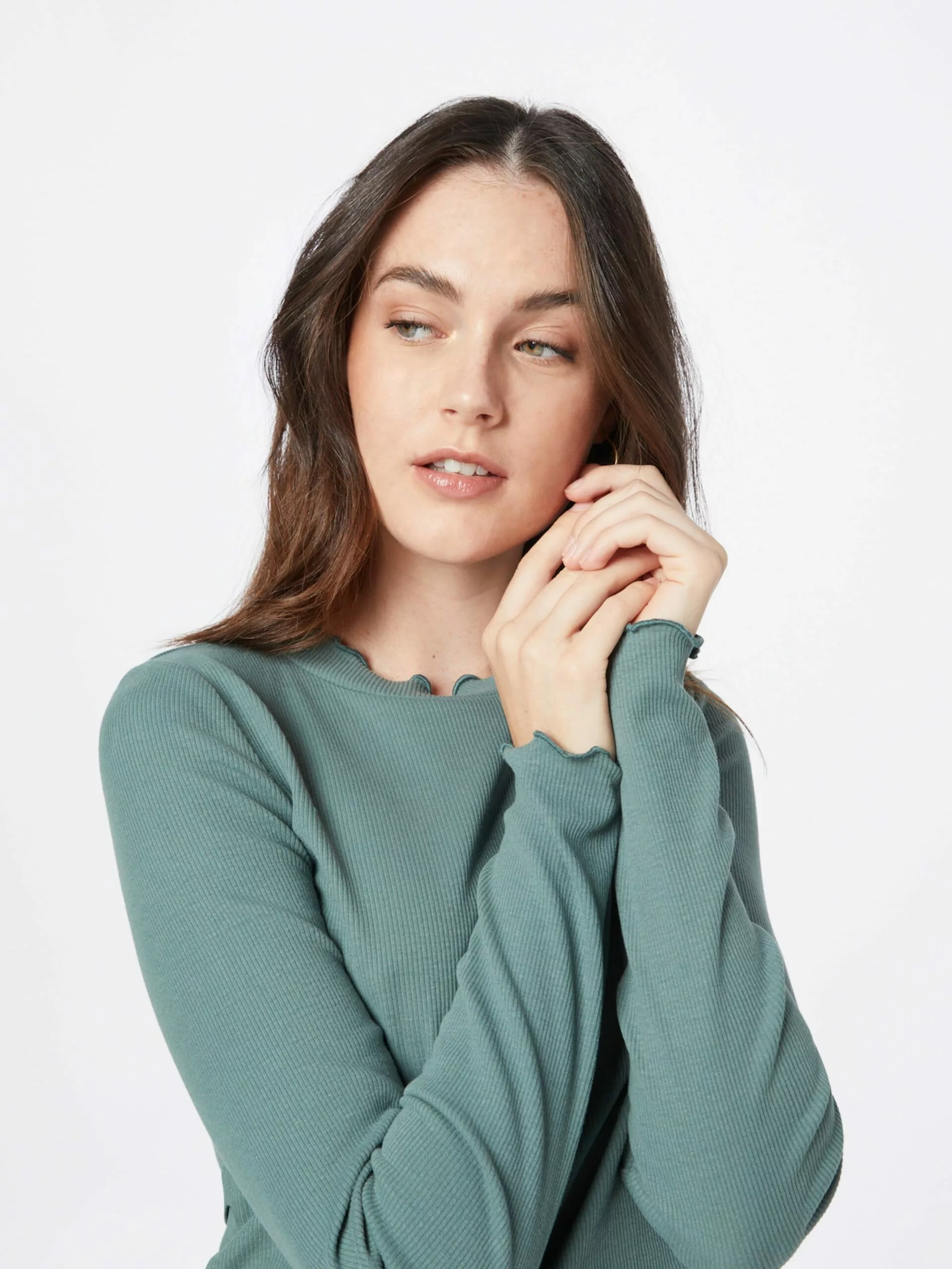 TOM TAILOR Denim T-shirts à Manches Longues T-shirt Femme Menthe 5 TOM TAILOR Denim T-shirts à Manches Longues T-shirt Femme Menthe – Image 5