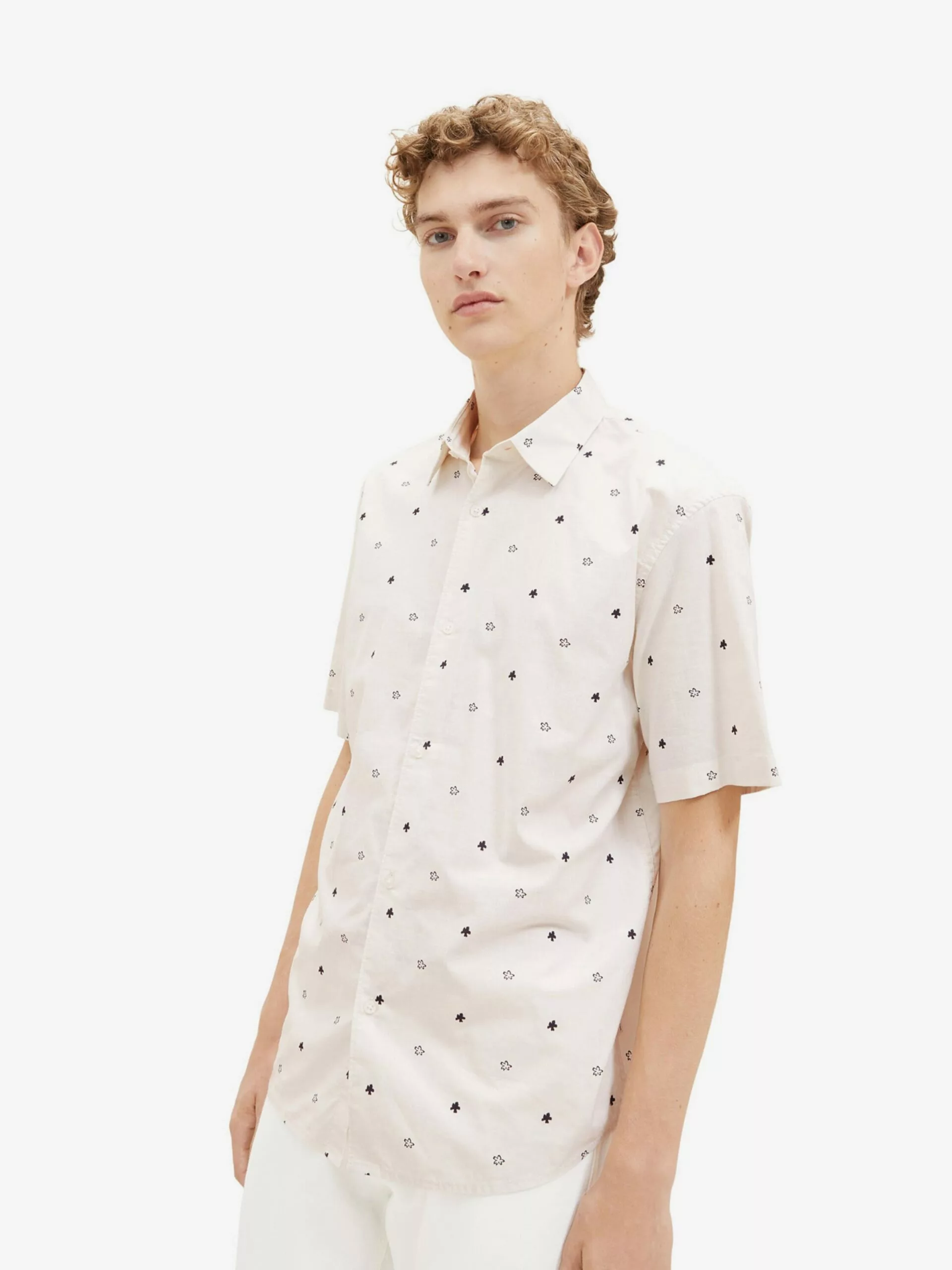 TOM TAILOR Denim Chemises Décontractées Coupe Regular Chemise Homme Blanc Cassé 2 TOM TAILOR Denim Chemises Décontractées Coupe Regular Chemise Homme Blanc Cassé – Image 2