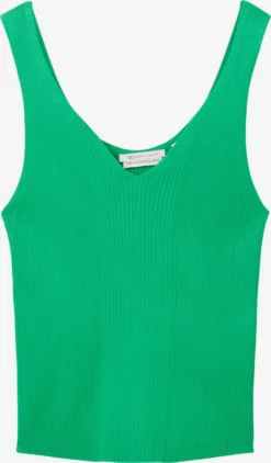 TOM TAILOR Denim T-shirts Et Tops Tops En Tricot Femme Vert Clair