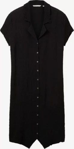 TOM TAILOR Denim Robes Fluides Robe-chemise Femme Noir