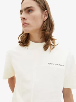 TOM TAILOR Denim T-shirts T-Shirt Homme Blanc Naturel -Soldes TOM TAILOR Denim 2023 a1fe48245665d8fce21262c381b6984c scaled