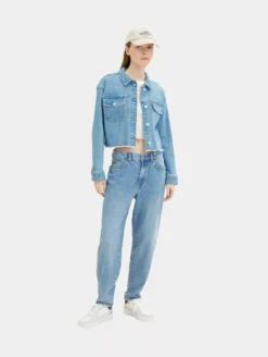 TOM TAILOR Denim Vestes En Jean Veste Mi-saison Femme Bleu -Soldes TOM TAILOR Denim 2023 ab458cdb17df8066eb733954952cd8cc scaled