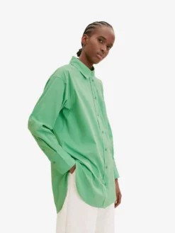 TOM TAILOR Denim Chemisiers Chemisier Femme Vert Gazon -Soldes TOM TAILOR Denim 2023 ad2b5ef5972dc579317f25680516fb14 scaled