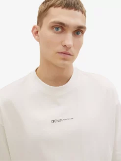 TOM TAILOR Denim T-shirts T-Shirt Homme Blanc Cassé -Soldes TOM TAILOR Denim 2023 b37a7d05c2a7b17a88c1b0ca59289104 scaled