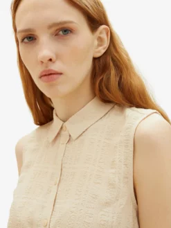 TOM TAILOR Denim Blouses Chemisier Femme Beige Clair -Soldes TOM TAILOR Denim 2023 b381daea349cca1a4f490bd4fbbb02a8 scaled