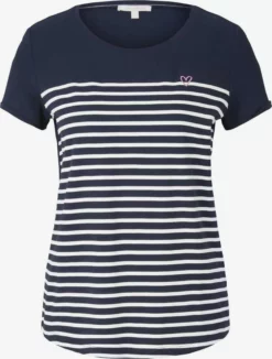 TOM TAILOR Denim T-shirts T-shirt Femme Bleu Nuit