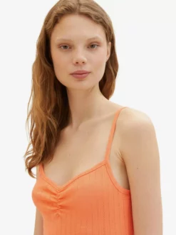 TOM TAILOR Denim Tops En Dentelle Haut Pointelle Femme Corail -Soldes TOM TAILOR Denim 2023 b4a46e221876311b365fee462bf58a9a scaled