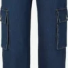 TOM TAILOR Denim Droits Regular Jeans Cargo Femme Bleu
