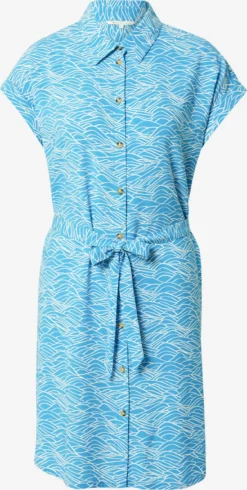 TOM TAILOR Denim Robes Fluides Robe-chemise Femme Bleu