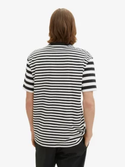 TOM TAILOR Denim T-shirts T-Shirt Homme Noir / Blanc -Soldes TOM TAILOR Denim 2023 bf98d61559c8fe512cb5e6e1802fbdd2 scaled