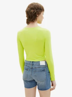 TOM TAILOR Denim T-shirts à Manches Longues T-shirt Femme Vert Fluo -Soldes TOM TAILOR Denim 2023 c0ee6b7061a4e85c785edd37112f9ace scaled