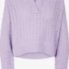 TOM TAILOR Denim Pulls Maille Fine Pull-over Femme Violet Clair