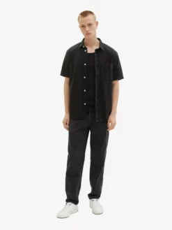 TOM TAILOR Denim Chemises En Jean Coupe Regular Chemise Homme Noir -Soldes TOM TAILOR Denim 2023 c1c36411090f48412969540b19c1060a scaled