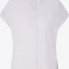 TOM TAILOR Denim Blouses à Manches Courtes Chemisier Femme Violet Pastel