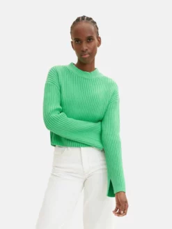 TOM TAILOR Denim Pulls Maille Fine Pull-over Femme Vert Clair -Soldes TOM TAILOR Denim 2023 c66164706529d54cace62332cfc1557a scaled