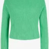 TOM TAILOR Denim Pulls Maille Fine Pull-over Femme Vert Clair