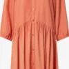 TOM TAILOR Denim Robes Fluides Robe-chemise Femme Orange