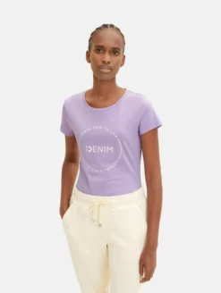 TOM TAILOR Denim T-shirts T-shirt Femme Violet Pastel -Soldes TOM TAILOR Denim 2023 cc324cf6f62459631abcf3b99a241ccb scaled
