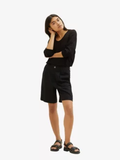 TOM TAILOR Denim Hauts Chemisier Femme Noir -Soldes TOM TAILOR Denim 2023 cd422f9c7bbffaa5be62e740fe59323a scaled