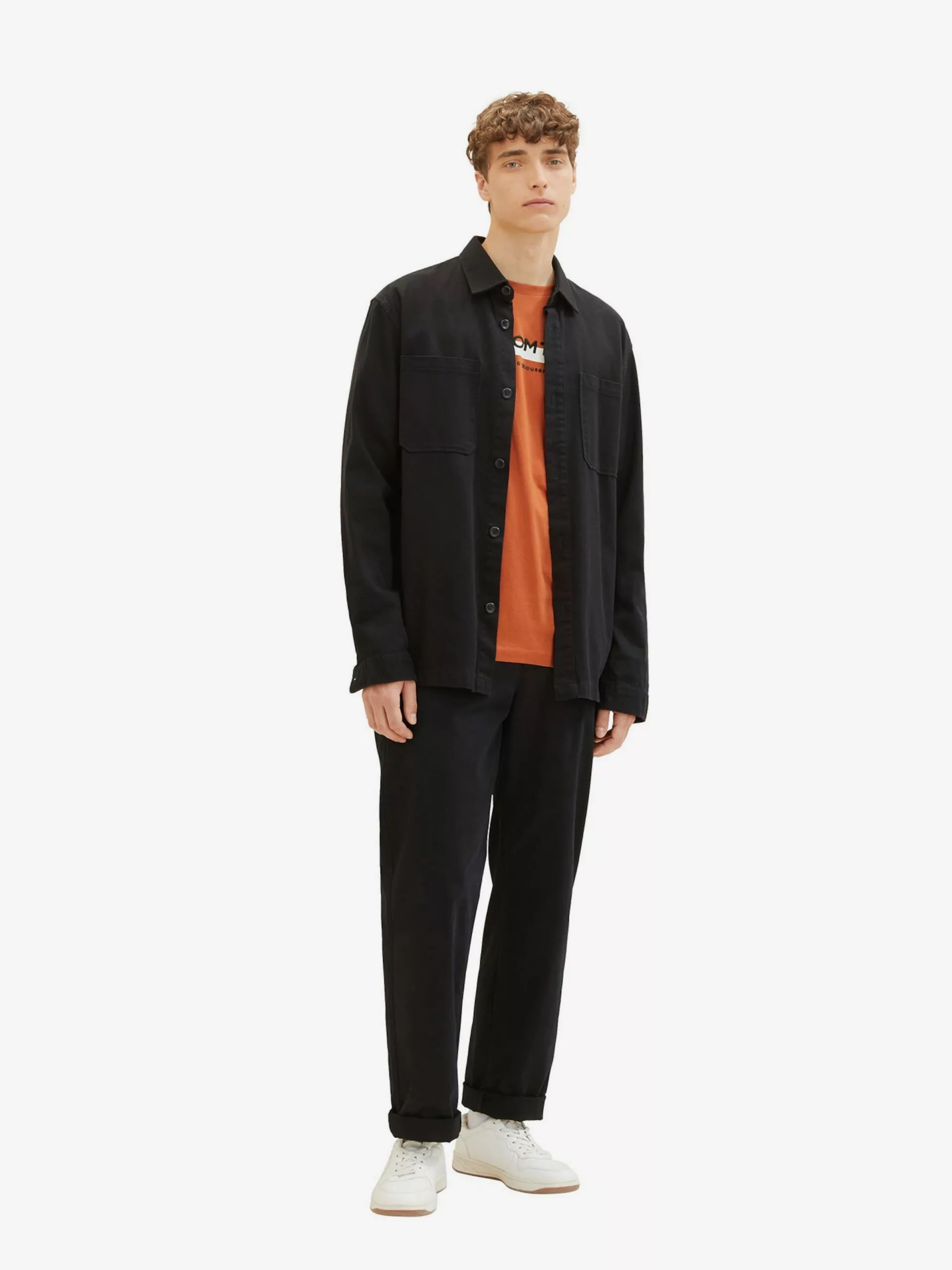 TOM TAILOR Denim T-shirts T-Shirt Homme Rouille 3 TOM TAILOR Denim T-shirts T-Shirt Homme Rouille – Image 3