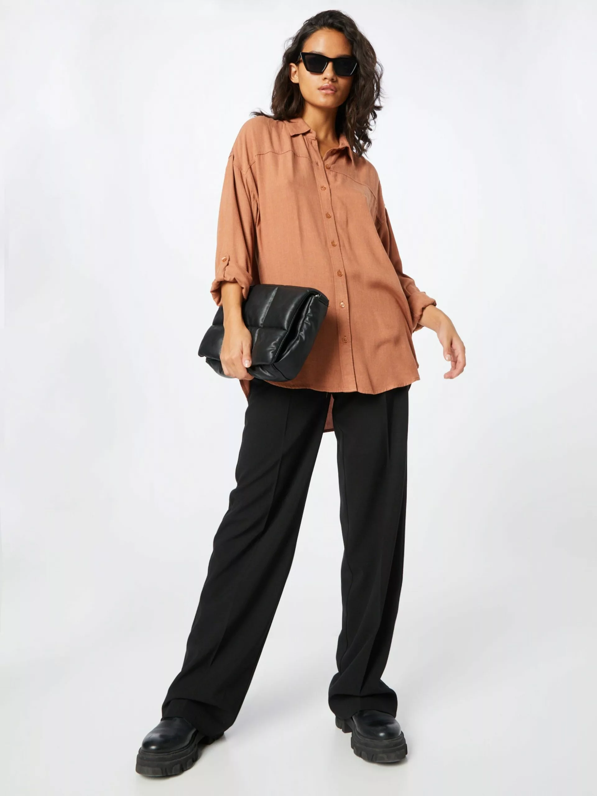 TOM TAILOR Denim Chemisiers Chemisier Femme Noisette 5 TOM TAILOR Denim Chemisiers Chemisier Femme Noisette – Image 5