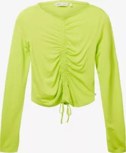 TOM TAILOR Denim T-shirts à Manches Longues T-shirt Femme Vert Fluo