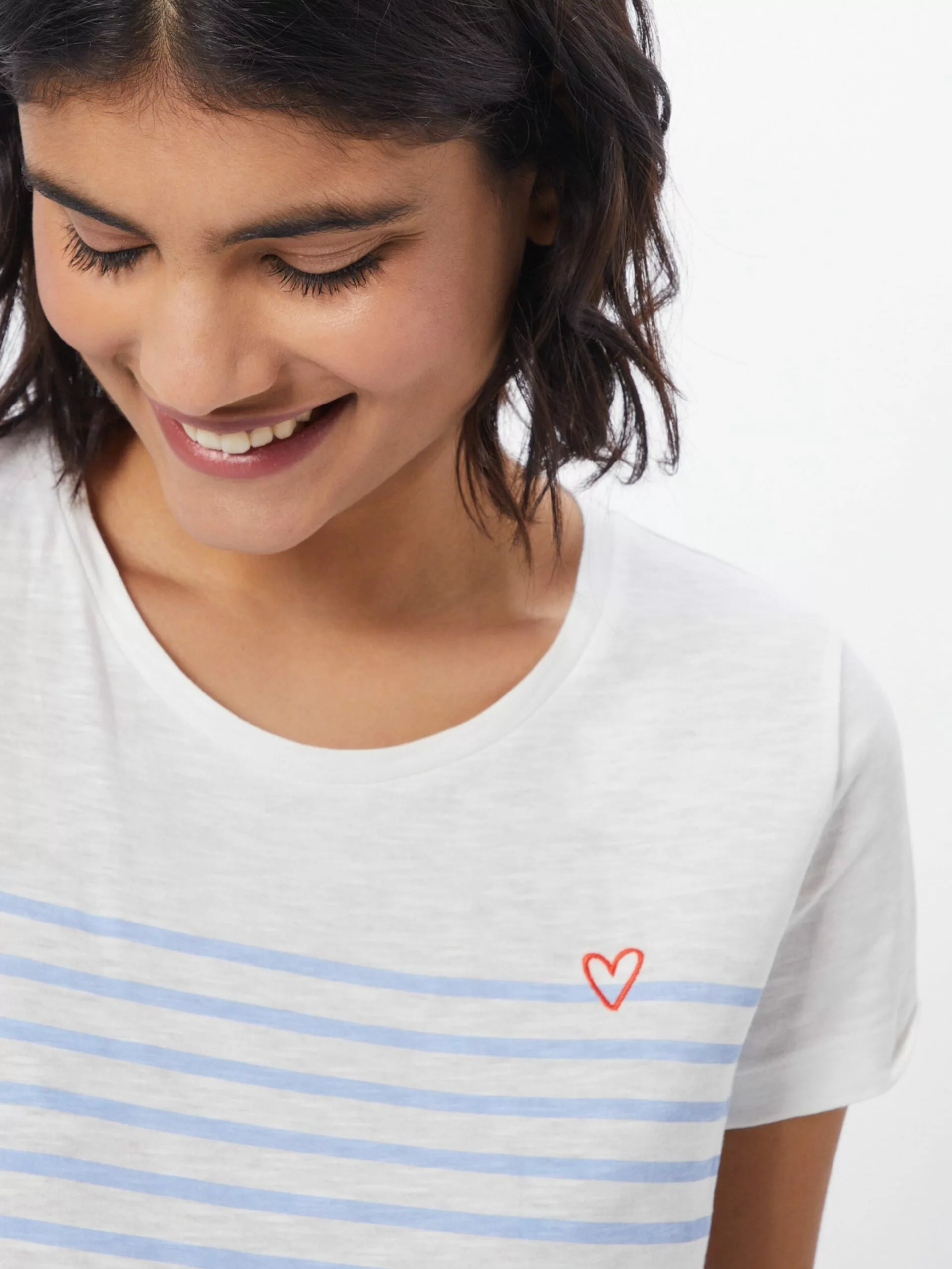 TOM TAILOR Denim T-shirts T-shirt Femme Beige Chiné 5 TOM TAILOR Denim T-shirts T-shirt Femme Beige Chiné – Image 5