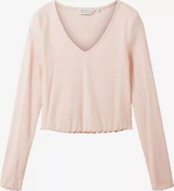 TOM TAILOR Denim T-shirts à Manches Longues T-shirt Femme Rose