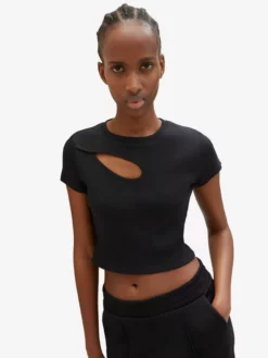 TOM TAILOR Denim T-shirts T-shirt Femme Noir -Soldes TOM TAILOR Denim 2023 d82231864bcb83c90a829c9d469a6968 scaled