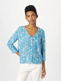 TOM TAILOR Denim Blouses à Manches Courtes Chemisier Femme Azur -Soldes TOM TAILOR Denim 2023 d98fd958d26eb964bd341f9b76d6df2f scaled