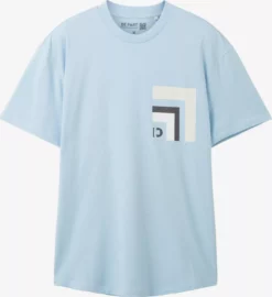 TOM TAILOR Denim T-shirts T-Shirt Homme Bleu Marine / Bleu Ciel